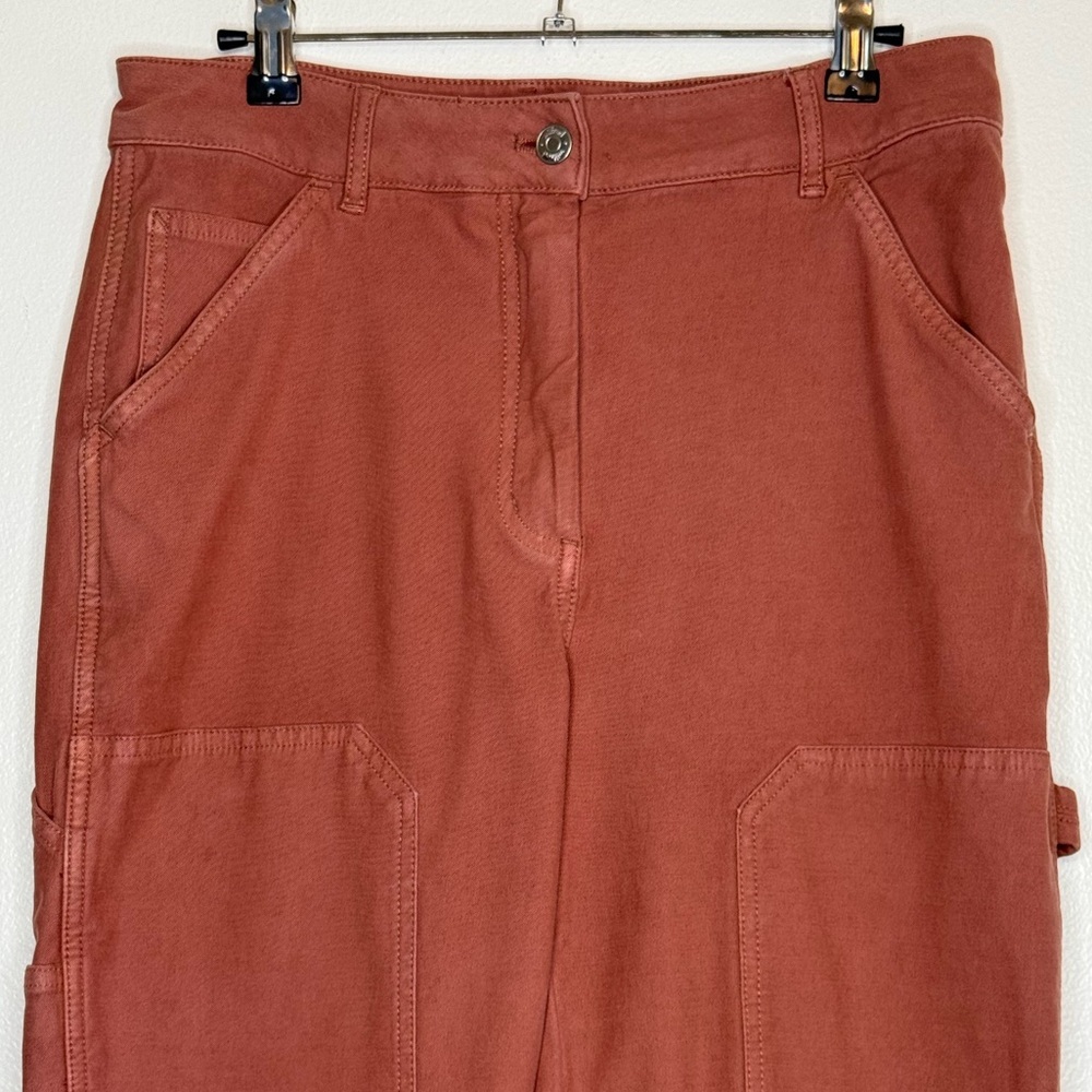 Aritzia Wilfred Free Brennan High Waisted Utility Pants Rose Mocha Womenβs Sz 8 - Picture 6 of 15